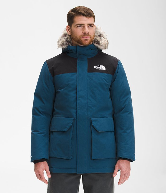 The North Face Puffer Jacket Tower Peak Parka Blue - Mens - Thailand SRDWP-3189